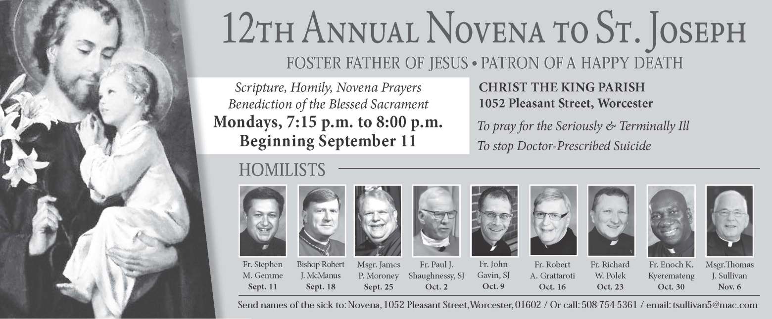 Annual Novena to St. Joseph Recordings Nature and dignity
