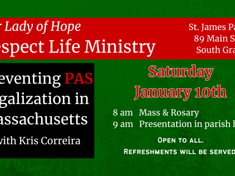 Event: Preventing PAS Legalization in&nbsp;MA